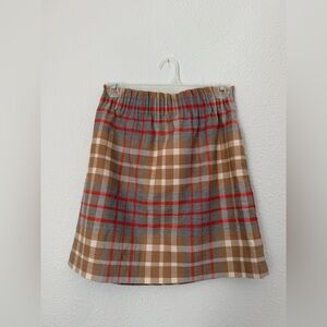 J. Crew Factory Plaid Sidewalk Wool Blend Mini Skirt | Size 0